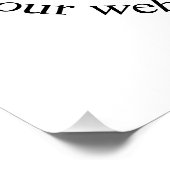 アップロードしたQRコードと編集可能な循環文字 ポスター (コーナー)