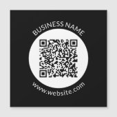 アップロードしたQRコード | 編集可能な文字と色 (正面)