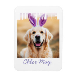 アップロードカスタムペットの写真名I love My Dog マグネット