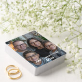 アップロードカスタム写真の写真と名前パーソナライズされた トランプ (インサイチュ (ウェディング))