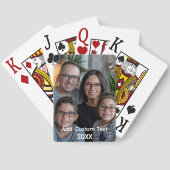 アップロードカスタム写真の写真と名前パーソナライズされた トランプ (裏面)
