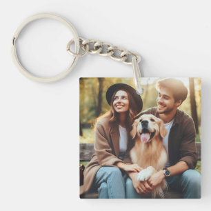 アップロードカスタムPet Family Photo Keepsake Gift キーホルダー