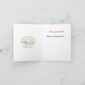 アップロードスケッチキッズアートワークをクリスマスに変える シーズンカード (内部)