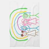 アップロードスケッチ子アートワークの作成先 キッチンタオル (縦)