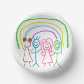 アップロードスケッチ子アートワークの作成先 ペーパーボウル (正面)