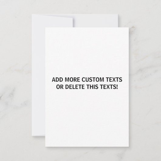 アップロード写真の写真と追加文字- カスタマイズ カード (裏面)