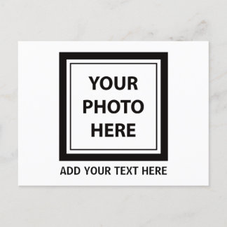アップロード写真の写真と追加文字- カスタマイズ シーズンポストカード
