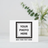 アップロード写真の写真と追加文字- カスタマイズ シーズンポストカード (スタンド正面)