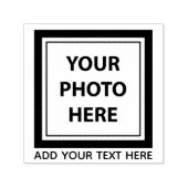 アップロード写真の写真と追加文字- カスタマイズ セルフインキングスタンプ (デザイン)