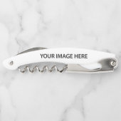 アップロード写真の写真と追加文字- カスタマイズ ソムリエナイフ (裏面)