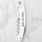 アップロード写真の写真と追加文字- カスタマイズ ソムリエナイフ (正面)