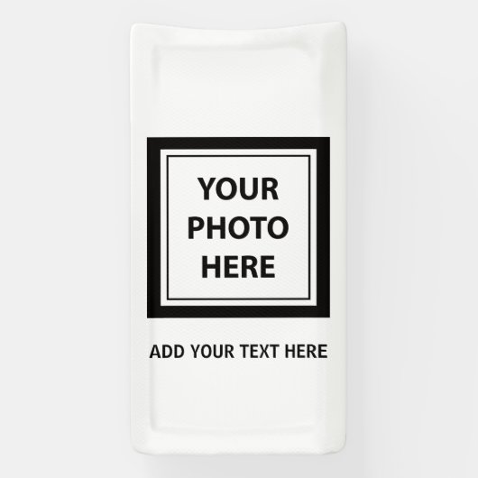 アップロード写真の写真と追加文字- カスタマイズ 横断幕 (縦)