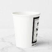 アップロード写真の写真と追加文字- カスタマイズ 紙コップ (右)