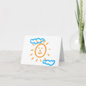 アップロード子供スケッチ子アートワークを次に変換 カード (正面)