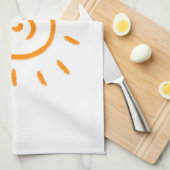 アップロード子供スケッチ子アートワークを次に変換 キッチンタオル (四つ折り)