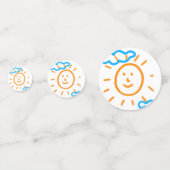 アップロード子供スケッチ子アートワークを次に変換 コンフェッティ (正面)