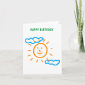 アップロード子供スケッチ子アートワークを次に変換 シーズンカード (正面)