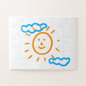 アップロード子供スケッチ子アートワークを次に変換 ジグソーパズル (横)