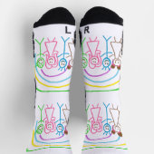 アップロード子供スケッチ子アートワークを次に変換 ソックス (上部)