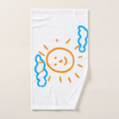 アップロード子供スケッチ子アートワークを次に変換 ハンドタオル (ハンドタオル)