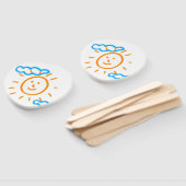 アップロード子供スケッチ子アートワークを次に変換 ハンドファン (組立なし)