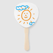 アップロード子供スケッチ子アートワークを次に変換 ハンドファン (正面)