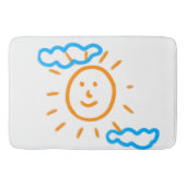 アップロード子供スケッチ子アートワークを次に変換 バスマット (正面)