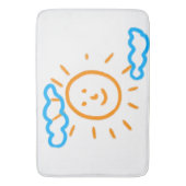 アップロード子供スケッチ子アートワークを次に変換 バスマット (正面縦)