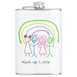 アップロード子供スケッチ子アートワークを次に変換 フラスク