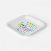 アップロード子供スケッチ子アートワークを次に変換 ペーパープレート (傾斜あり)