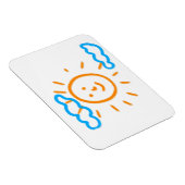 アップロード子供スケッチ子アートワークを次に変換 マグネット (右側)