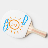 アップロード子供スケッチ子アートワークを次に変換 卓球ラケット (横)