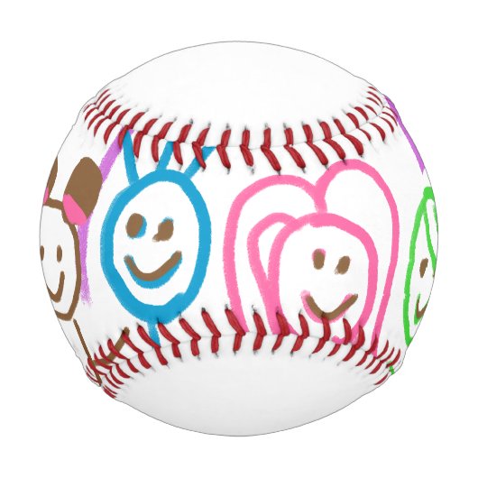 アップロード子供スケッチ子アートワークを次に変換 野球ボール (裏面)