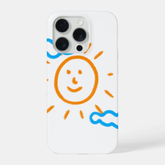 アップロード子供スケッチ子アートワークを次に変換 iPhoneケース (裏面)