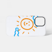 アップロード子供スケッチ子アートワークを次に変換 iPhoneケース (裏面横)