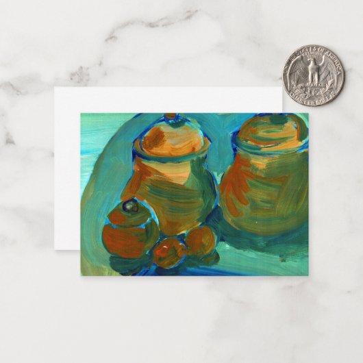 アップロード絵画する |アートイメカスタムージの表示先 ノートカード (正面/裏面インサイチュ)