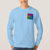 アップロード追加イメージロゴテンプレート両面メンズ Tシャツ (正面)