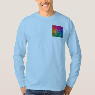 アップロード追加イメージロゴテンプレート両面メンズ Tシャツ