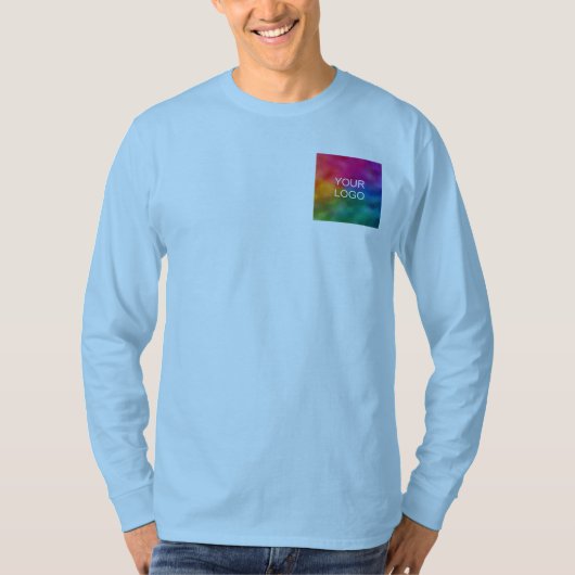 アップロード追加イメージロゴテンプレート両面メンズ Tシャツ (正面)
