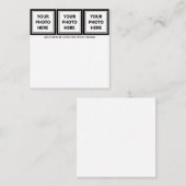 アップロード3枚の写真と追加文字-カスタマイズ写真 ノートカード (正面/裏面)