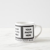 アップロード4枚の写真と追加文字-カスタマイズ写真 エスプレッソカップ (右)