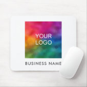 アップロードAdd Your Business Logoイメージ文字テンプレート マウスパッド (マウス)