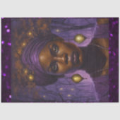 アップ近くのアフリカ系アメリカ人バイユー女王 薄葉紙 (正面)