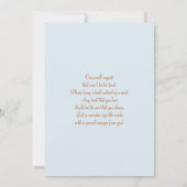 アップ アップ アンド アウェイ ベビーシャワー 招待状 (裏面)