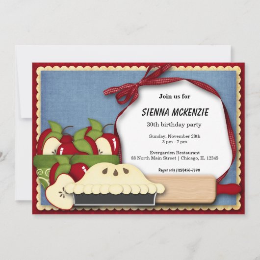 アッペルパイ誕生日 招待状 (正面)