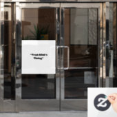 アッラーのタイミングを信頼する – イスラームミニマルステッカー ウィンドウサイン (オフィスドア)