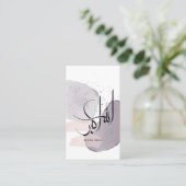 アッラーフ・アクバル アラビア書道 - ミニマル エレガント 名刺 (スタンド正面)