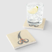 アッラー – 大理石コースター ストーンコースター (横)