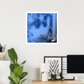 アッラー（青） ポスター (ホームオフィス)