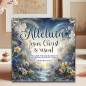 アッレリア彼は復活した水色のフローラ復活祭 シーズンカード